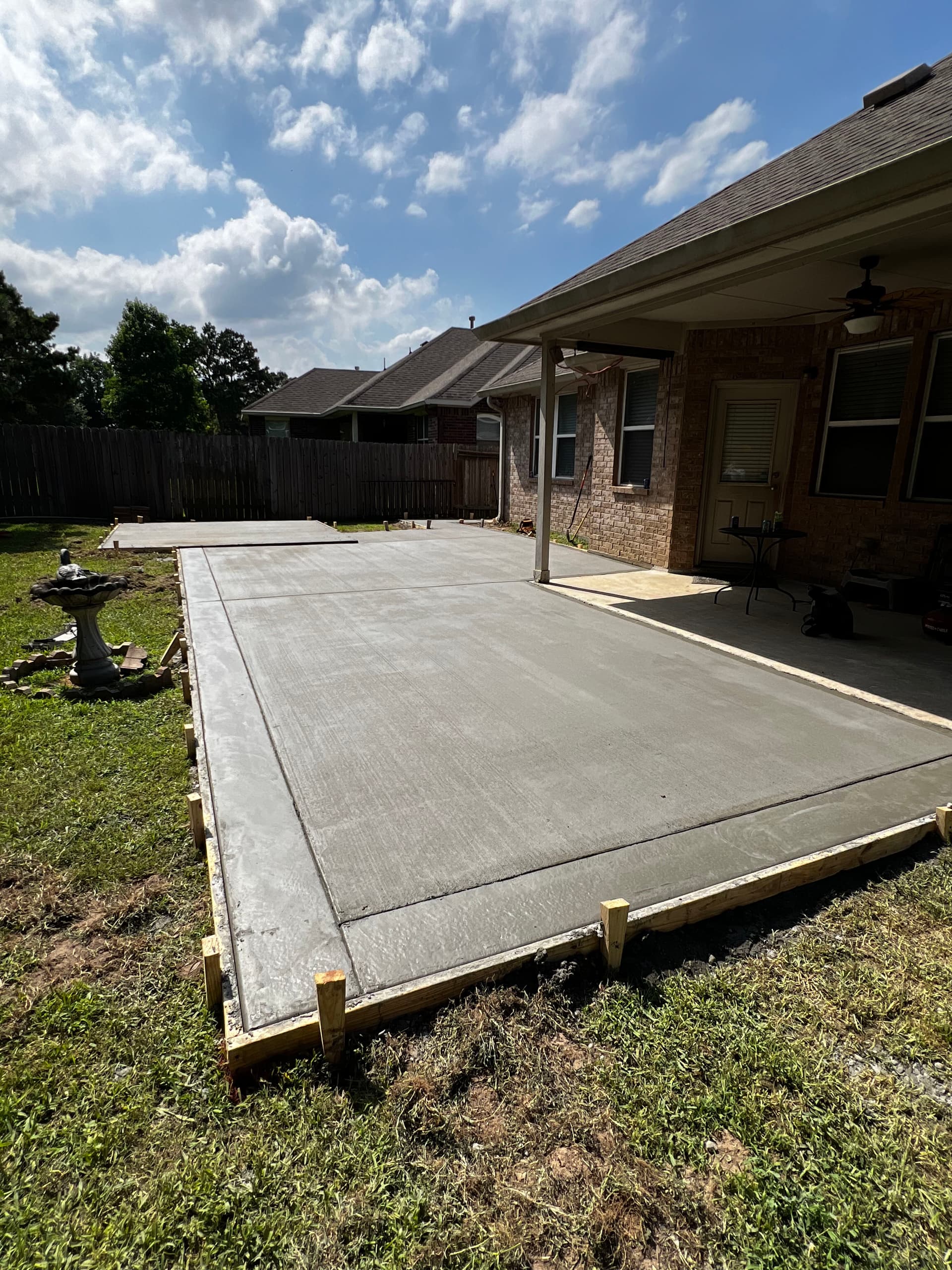 Gallery photos for Backyard Concrete Patio and Shed Slab Done Right: Image #2