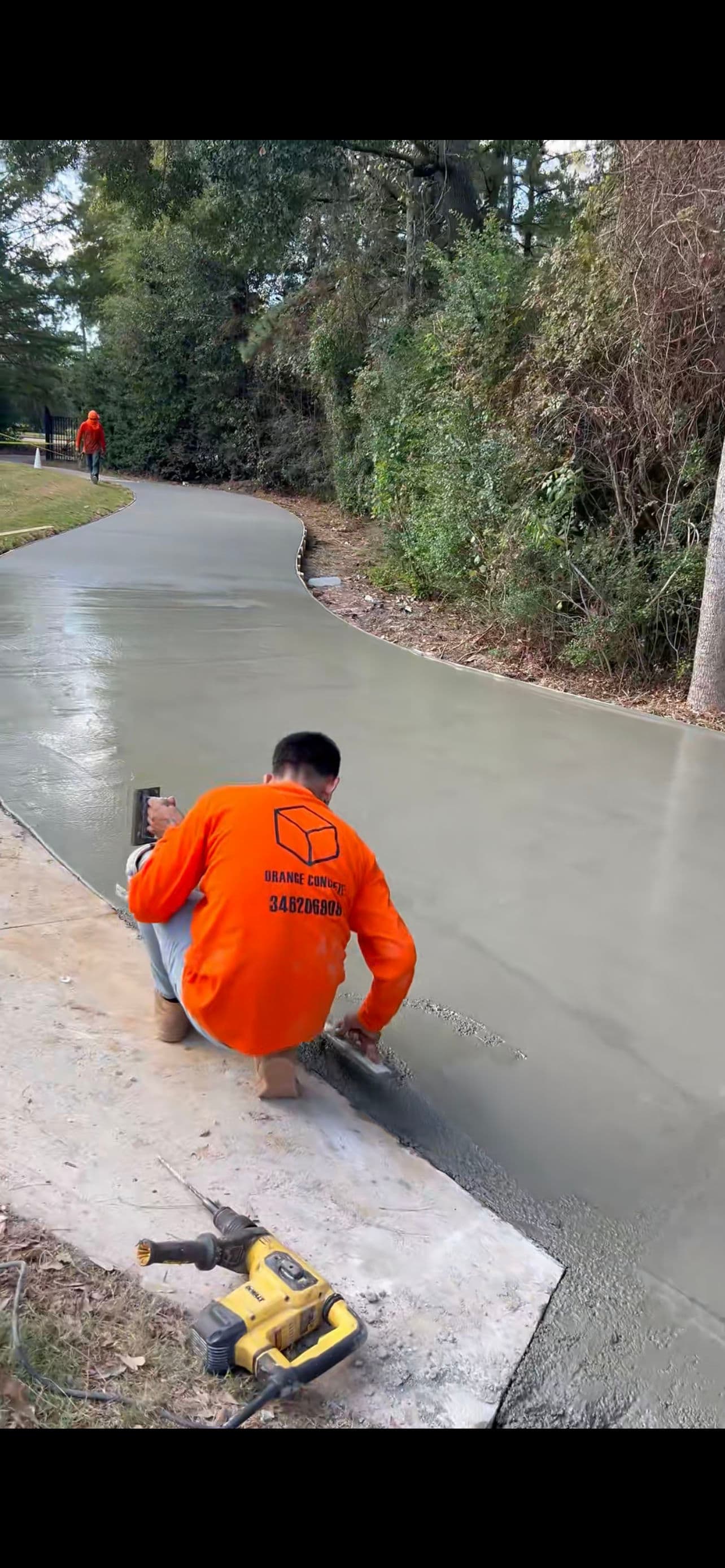 New 6-Inch Concrete Golf Cart Path at Carlton Woods
