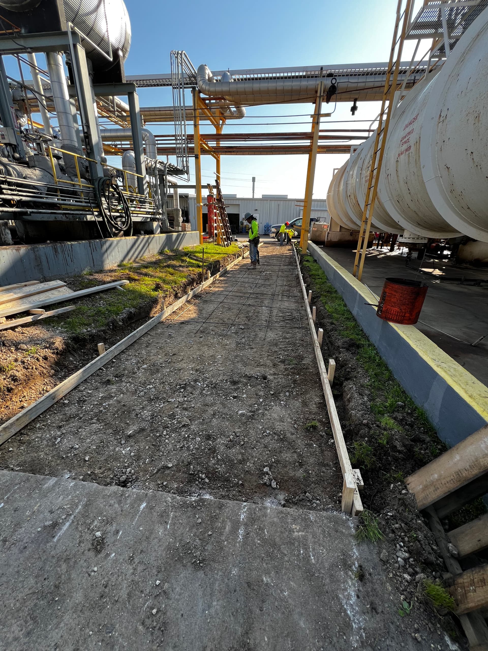 Gallery photos for Concrete Sidewalk Built for Safe Industrial Facility Access: Image #3