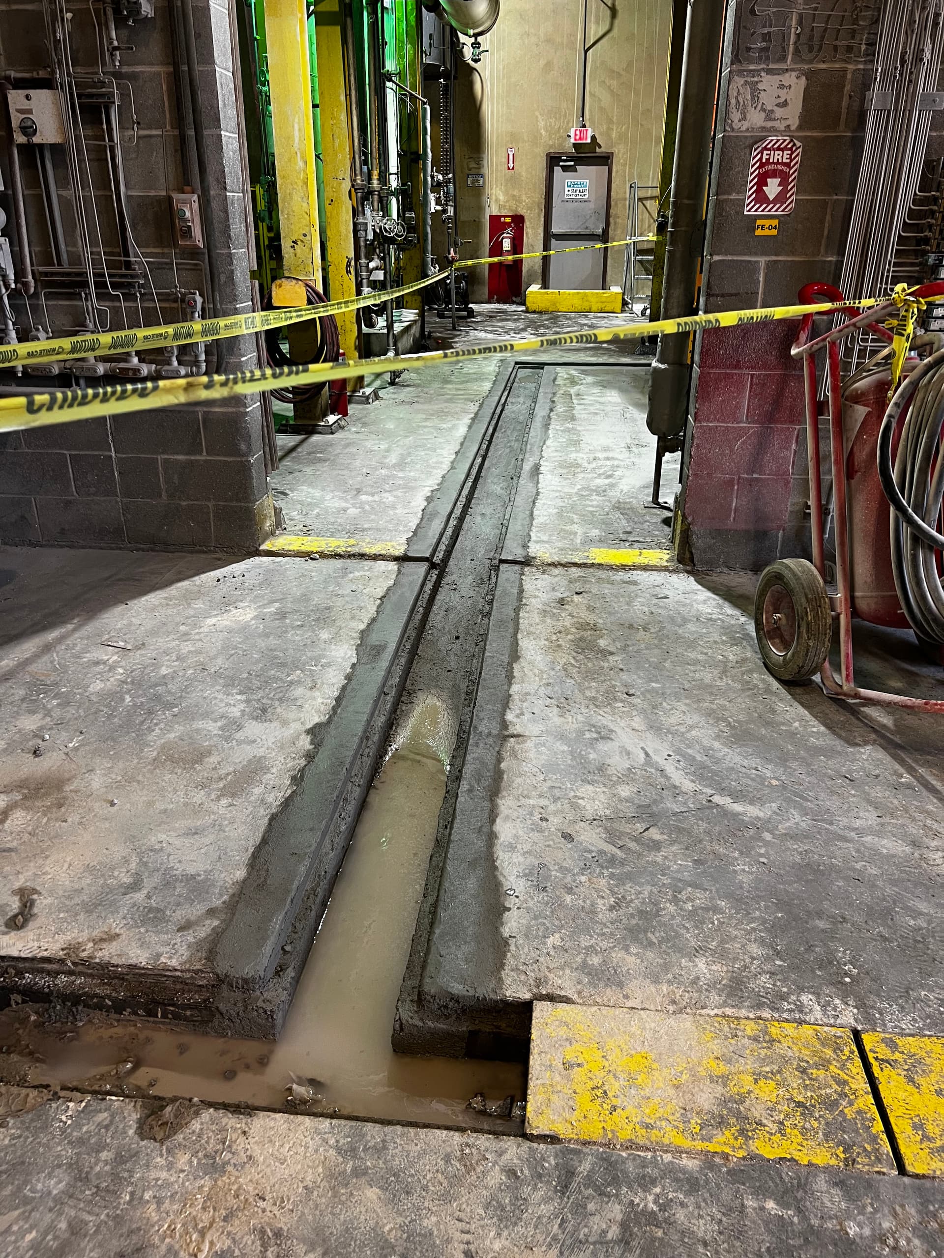 Gallery photos for Industrial Concrete Trench Cut and Pour for Active Job Site Drainage: Image #9