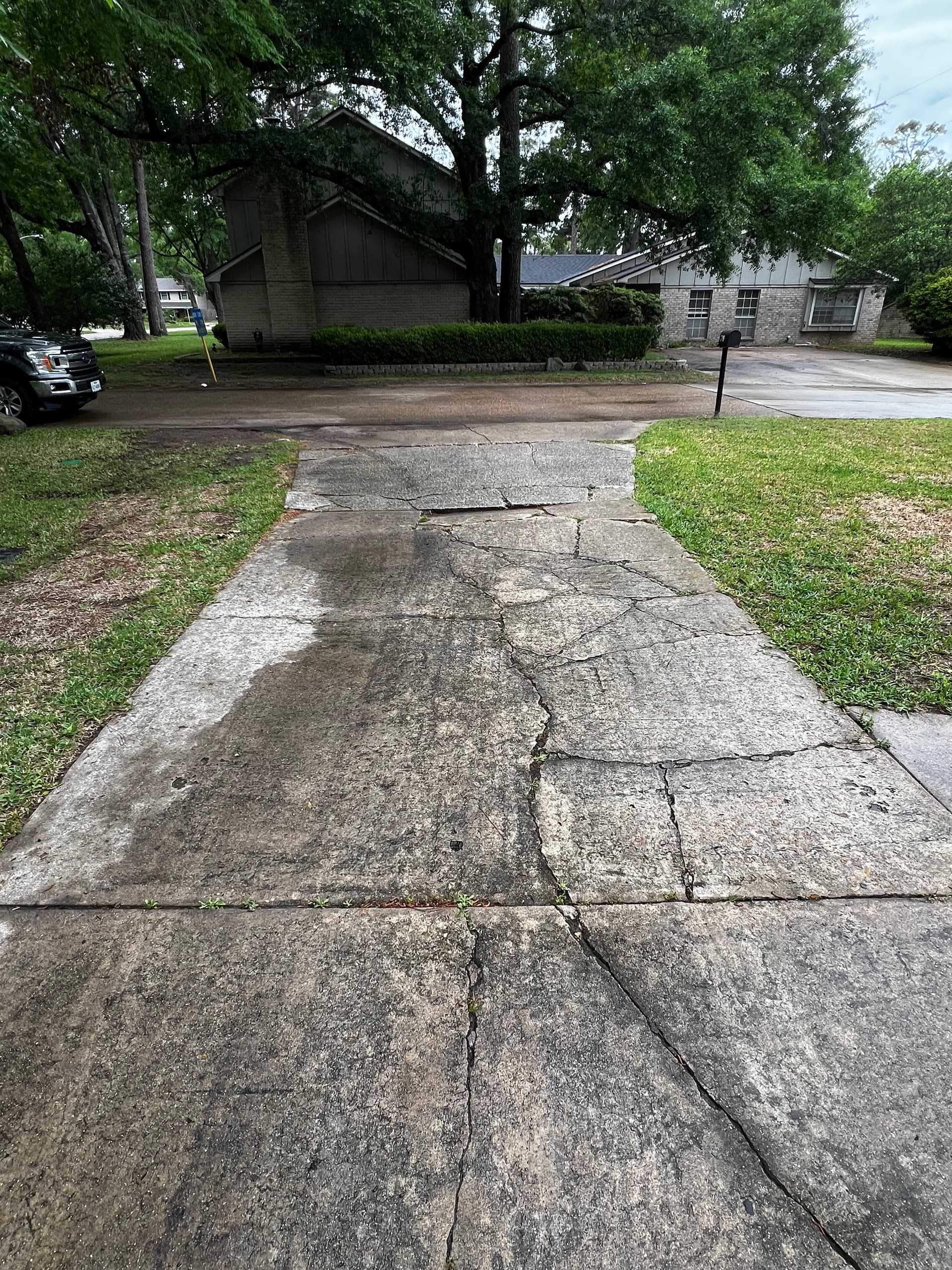 Cracked Driveway Removed and Replaced the Right Way
