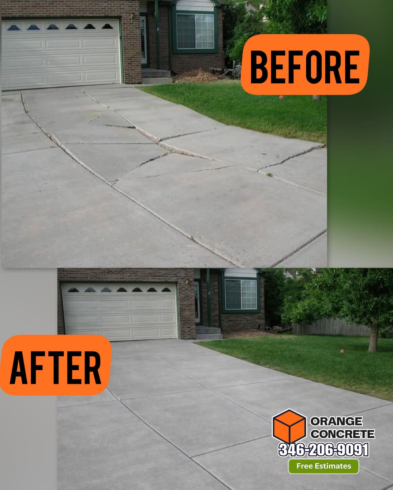 Project Cracked Driveway Gets a Full Concrete Replacement image