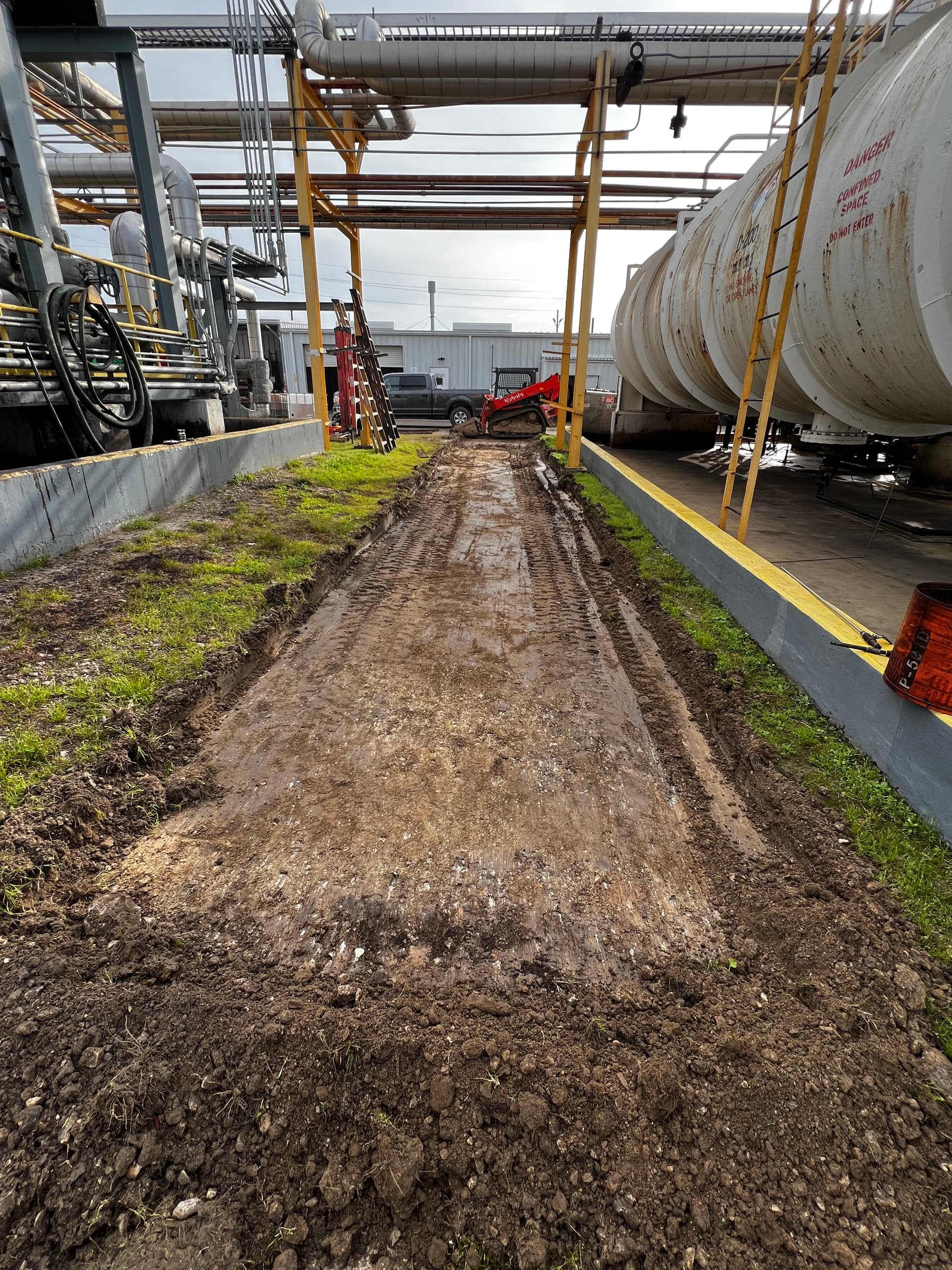 Gallery photos for Concrete Sidewalk Built for Safe Industrial Facility Access: Image #1