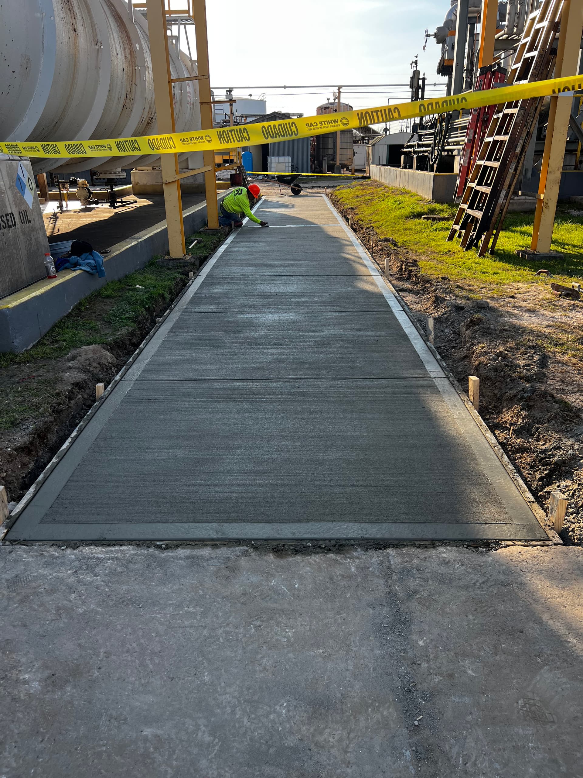 Gallery photos for Concrete Sidewalk Built for Safe Industrial Facility Access: Image #6