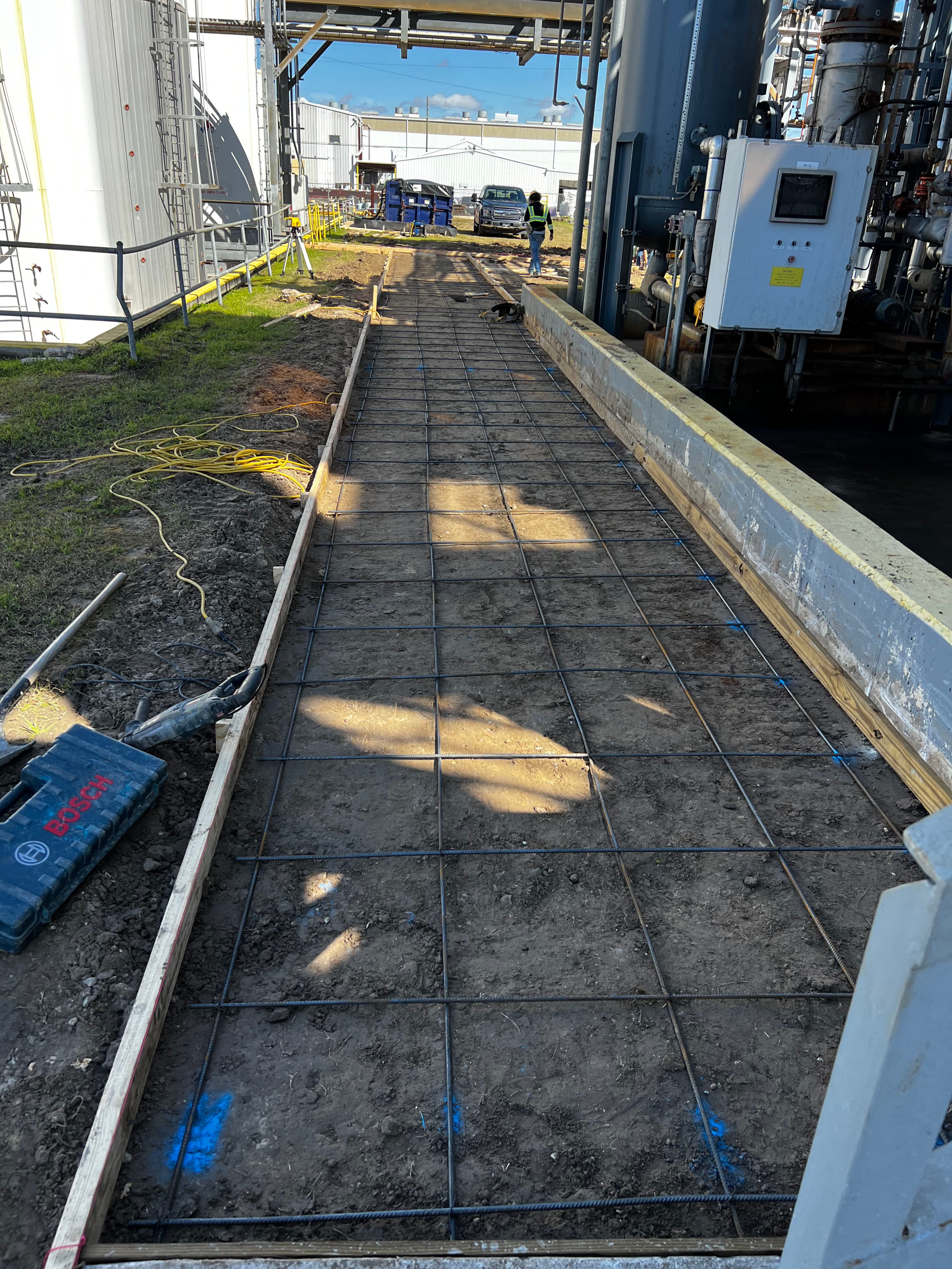 Project New Concrete Sidewalks Poured at an Active Industrial Facility image