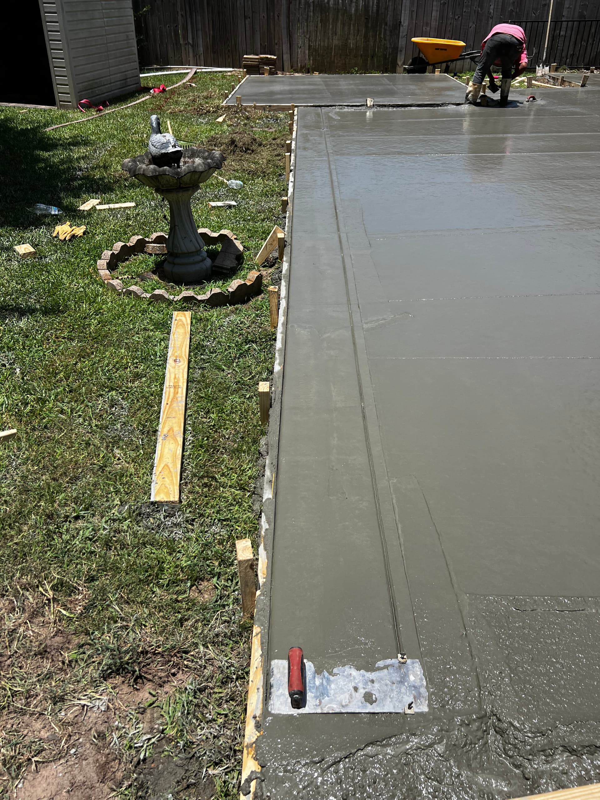 Gallery photos for Backyard Concrete Patio and Shed Slab Done Right: Image #5