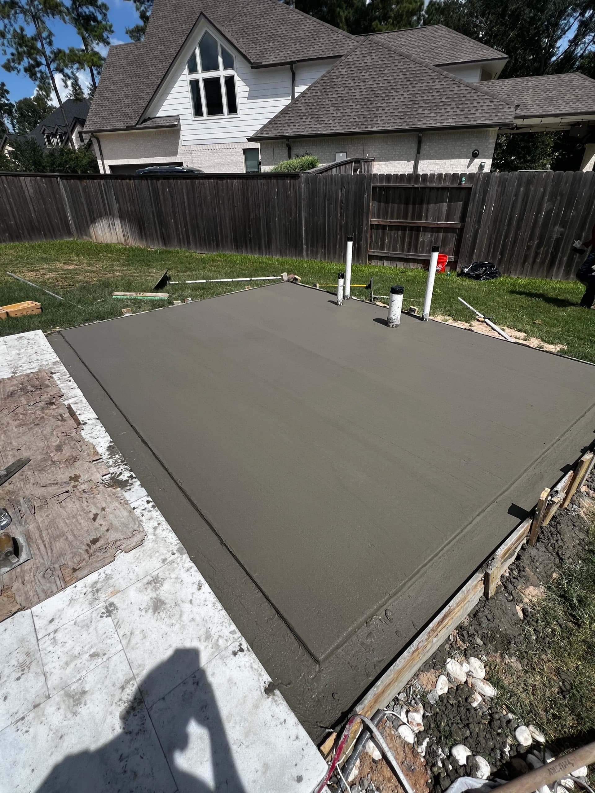 Gallery photos for Pool Bathroom Addition Gets a Solid Concrete Slab Foundation: Image #4