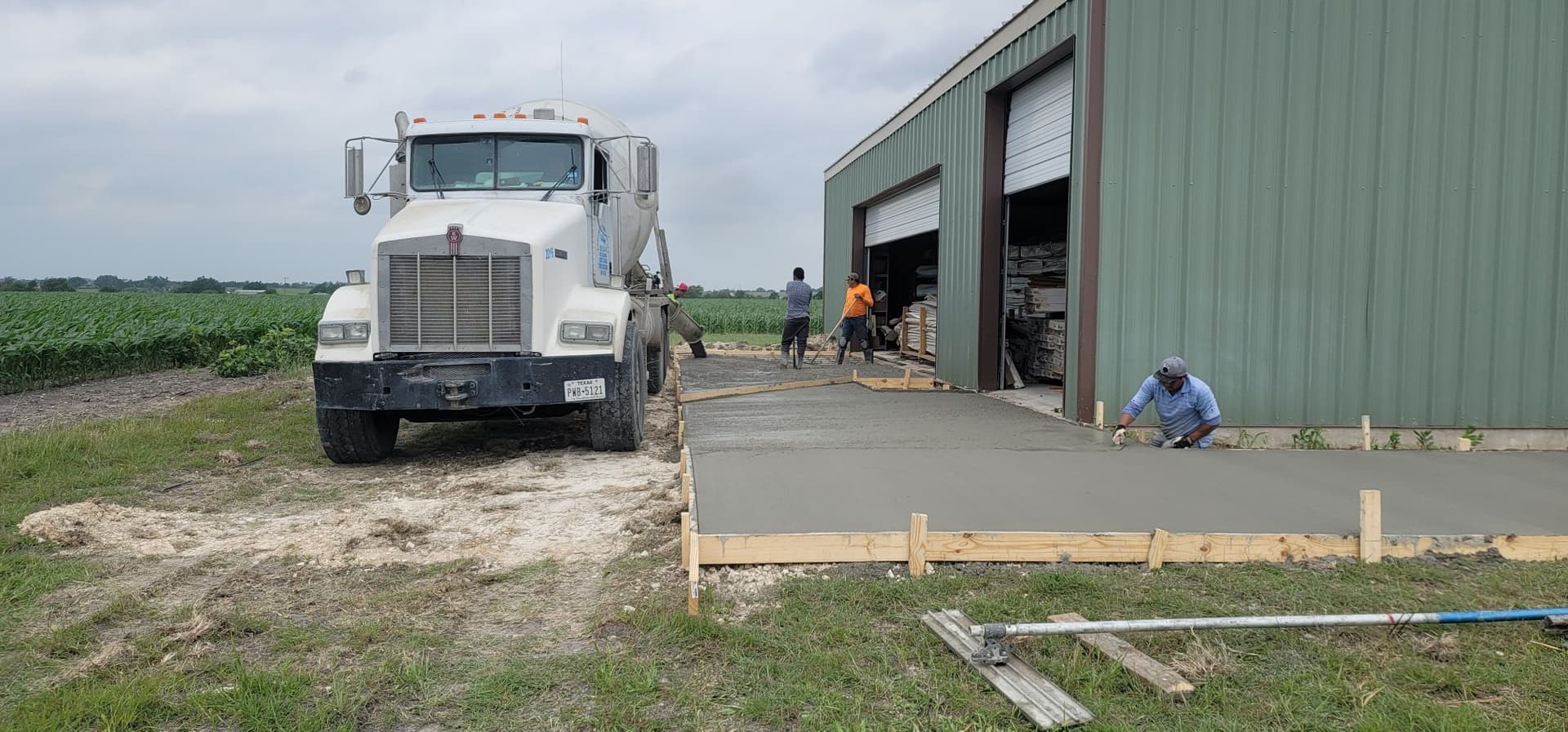 Gallery photos for New Concrete Slab Poured Outside a Working Barn: Image #2