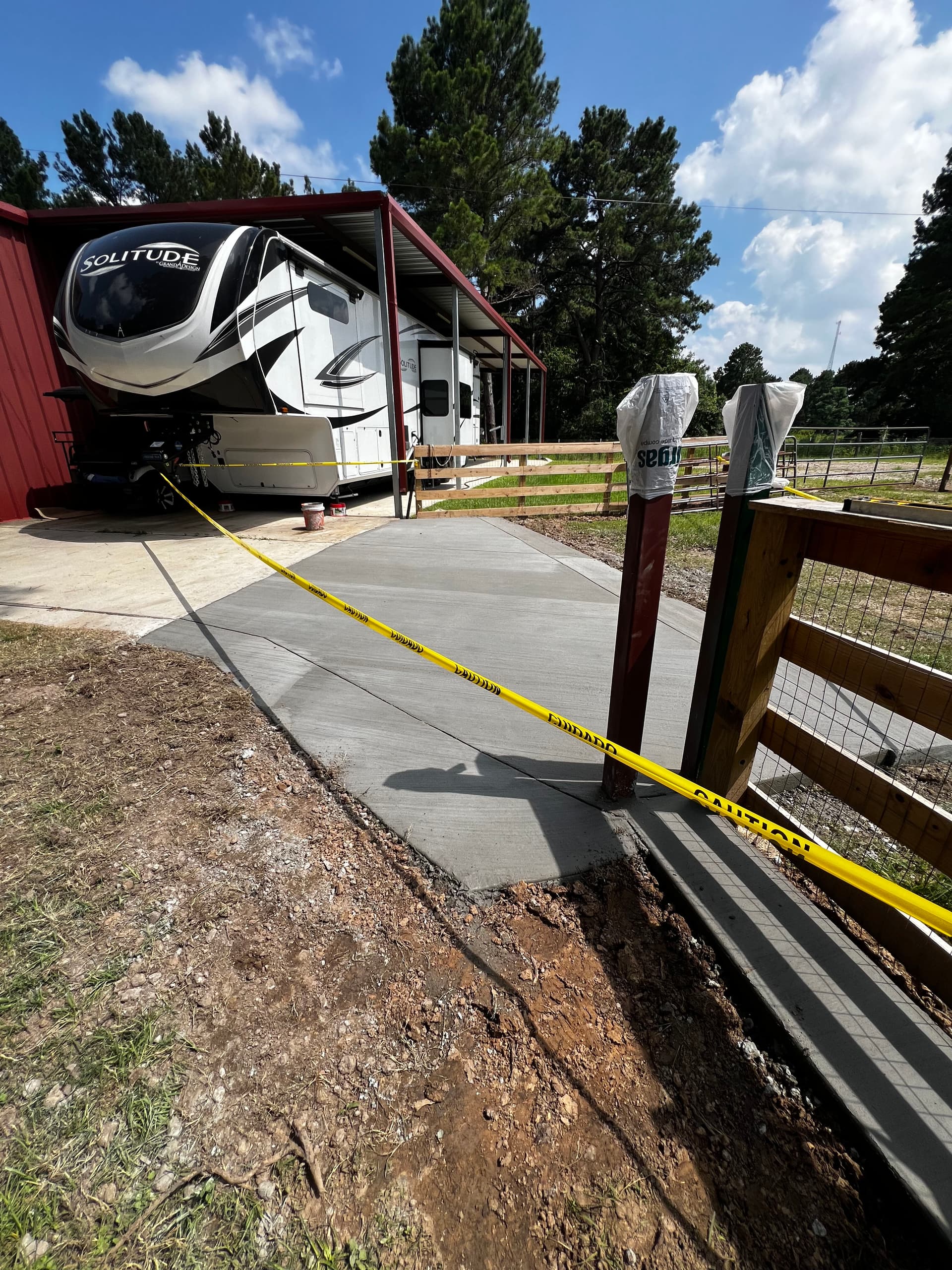 Gallery photos for Concrete Gate Run and Access Ramps Built for Daily Vehicle Use: Image #5