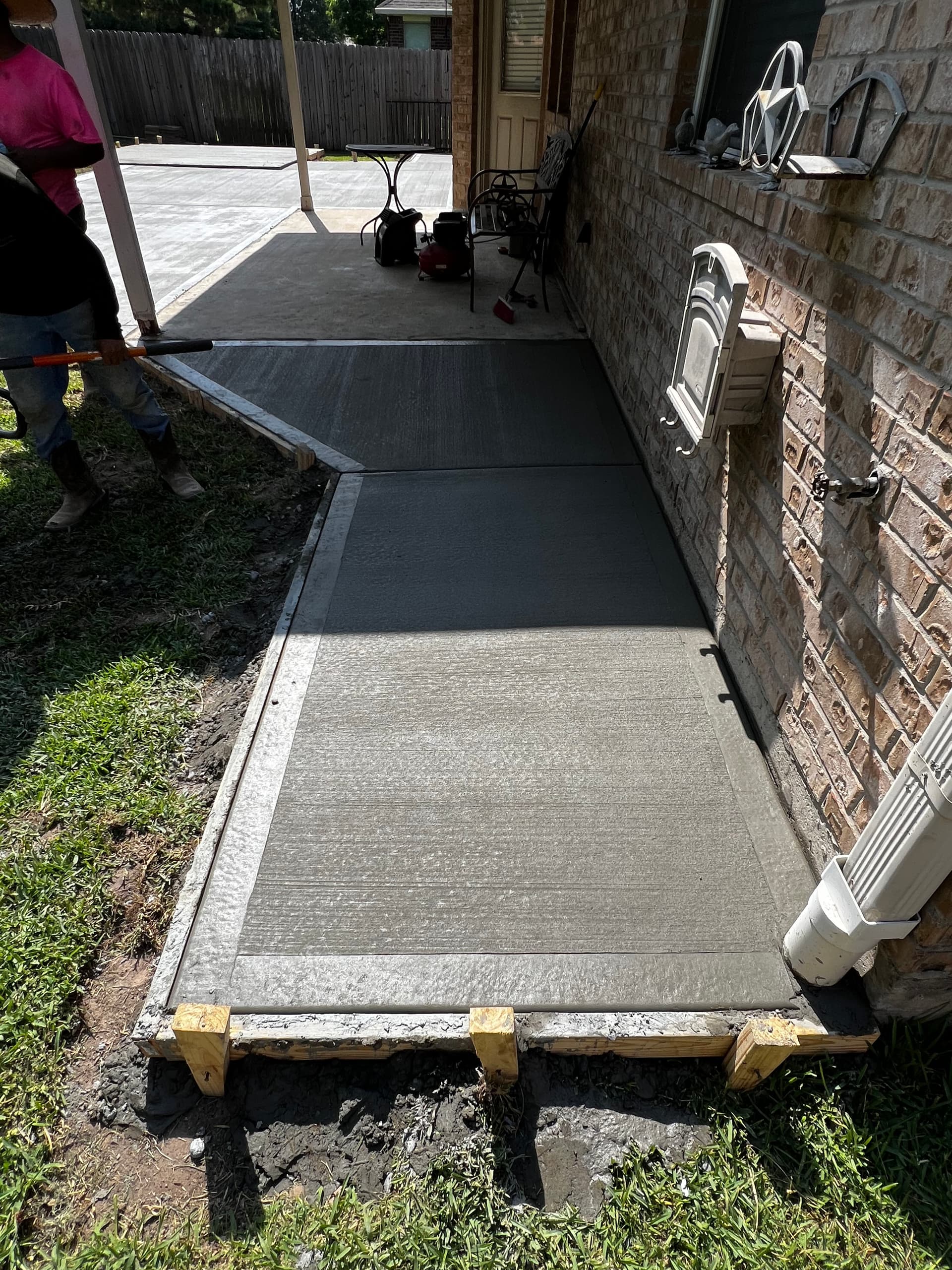 Gallery photos for Backyard Concrete Patio and Shed Slab Done Right: Image #6