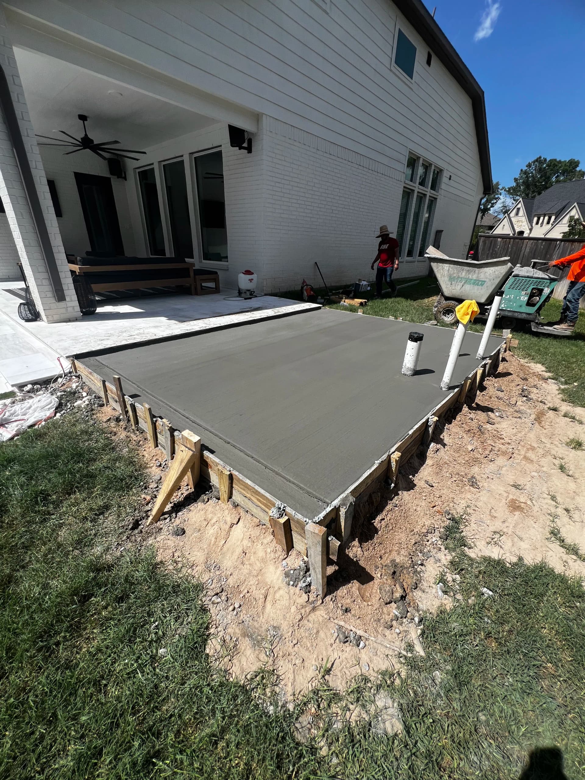Gallery photos for Pool Bathroom Addition Gets a Solid Concrete Slab Foundation: Image #5