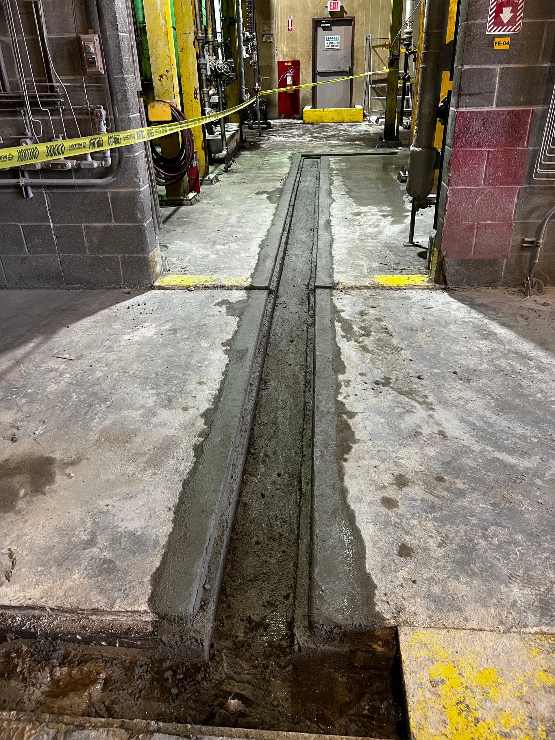 Gallery photos for Industrial Concrete Trench Cut and Pour for Active Job Site Drainage: Image #8
