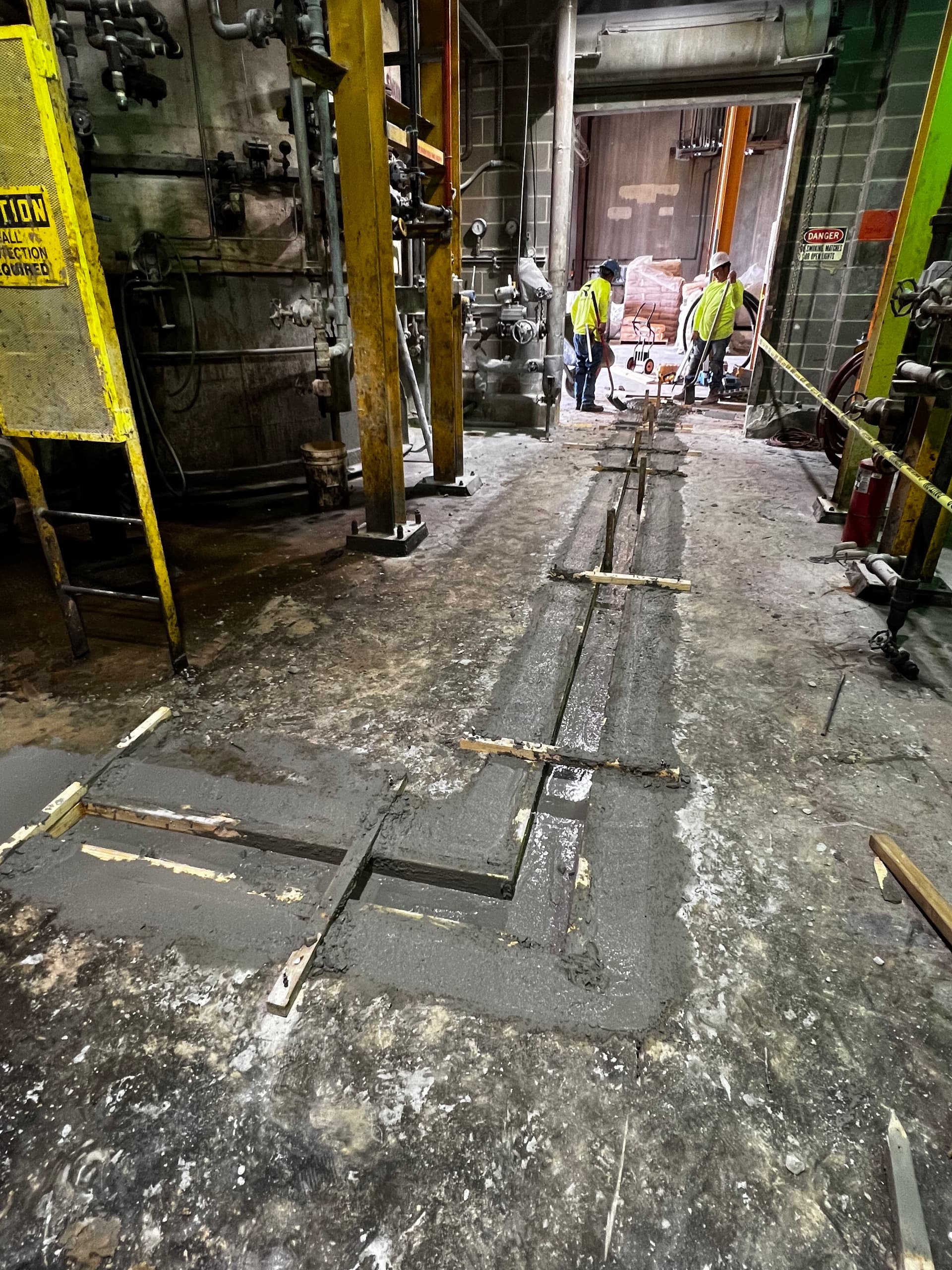 Gallery photos for Industrial Concrete Trench Cut and Pour for Active Job Site Drainage: Image #7