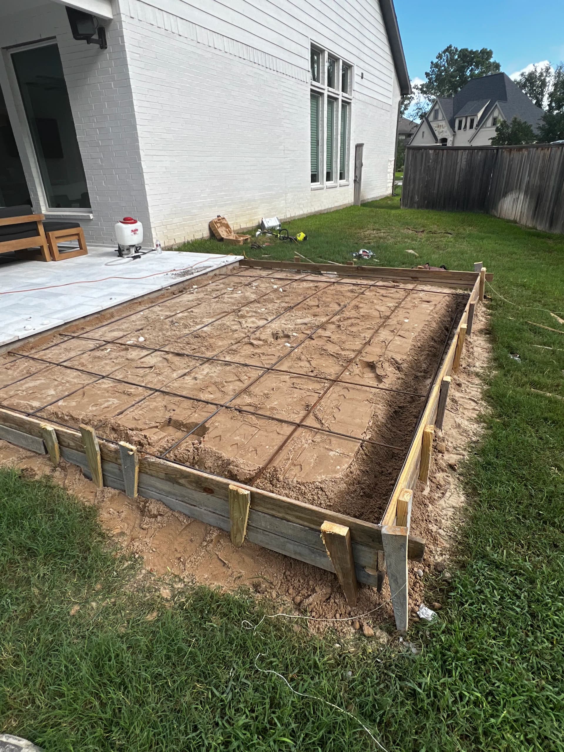 Gallery photos for Pool Bathroom Addition Gets a Solid Concrete Slab Foundation: Image #3