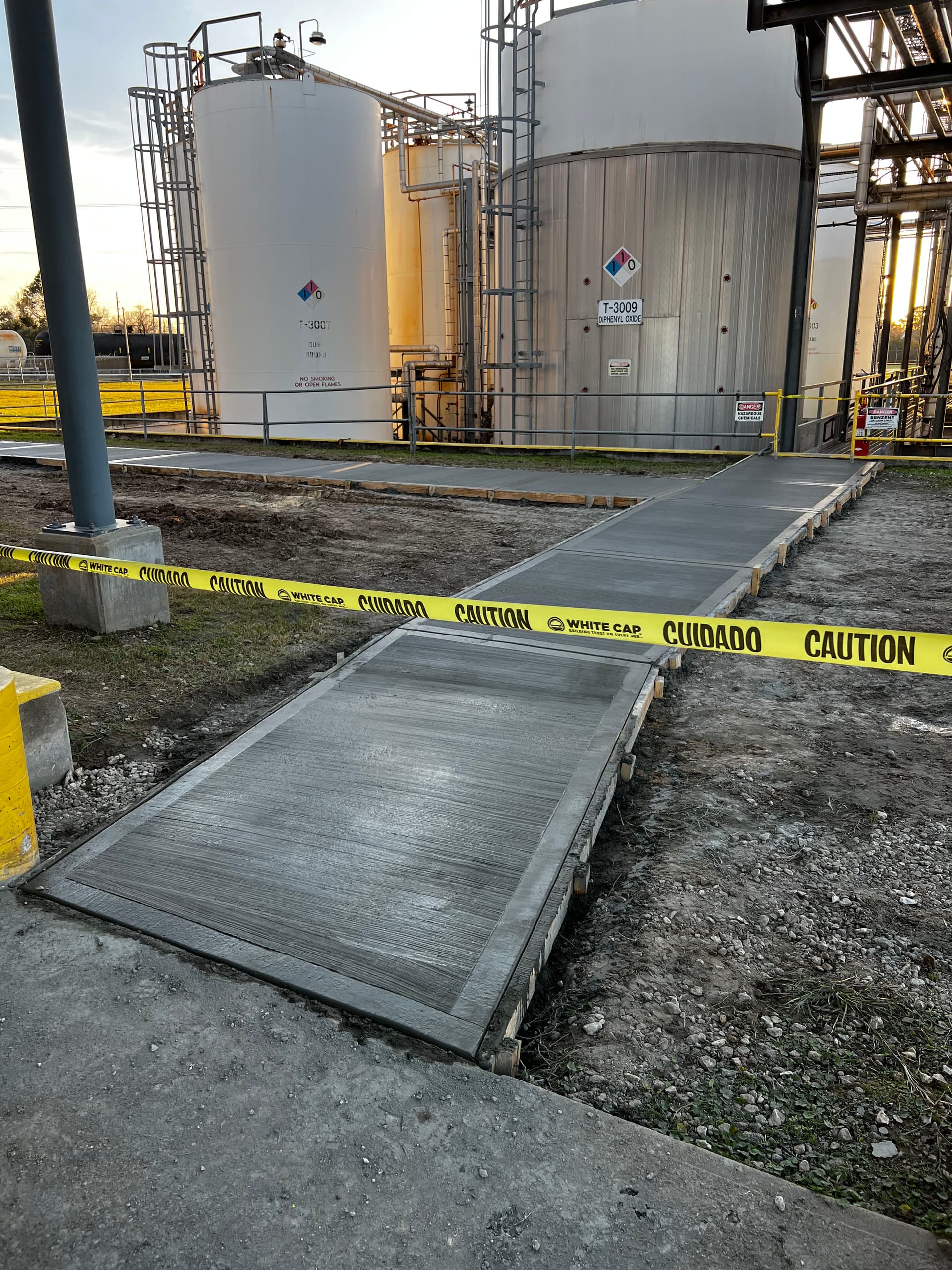 Gallery photos for New Concrete Sidewalks Poured at an Active Industrial Facility: Image #6