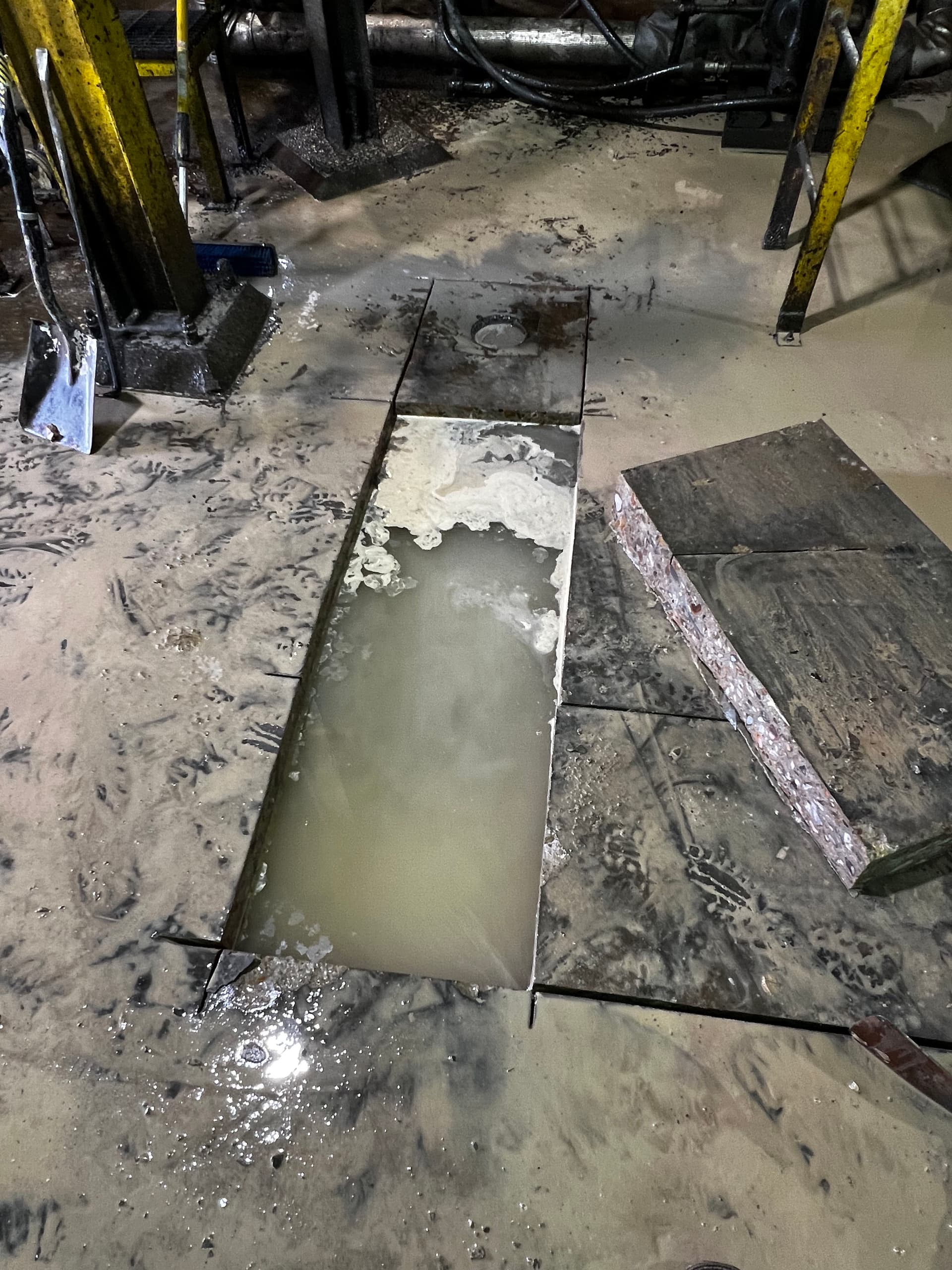 Gallery photos for Industrial Concrete Trench Cut and Pour for Active Job Site Drainage: Image #3