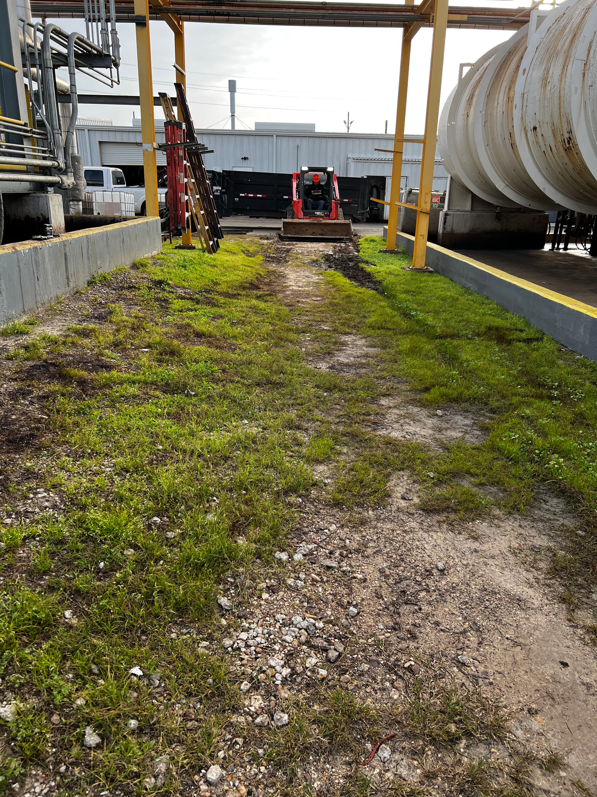 Concrete Sidewalk Built for Safe Industrial Facility Access image