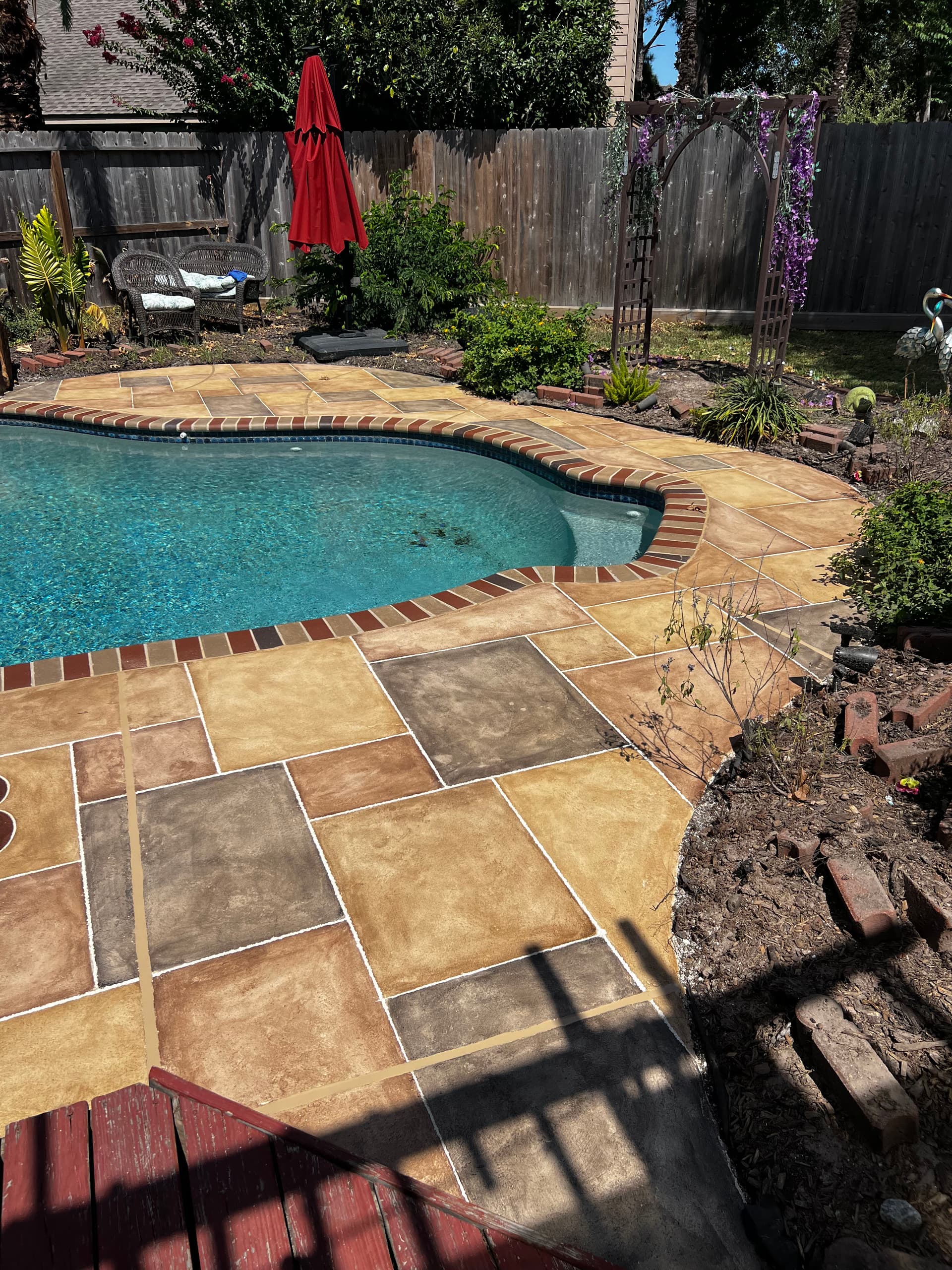 Custom Pool Deck Overlay That Actually Looks Like Stone