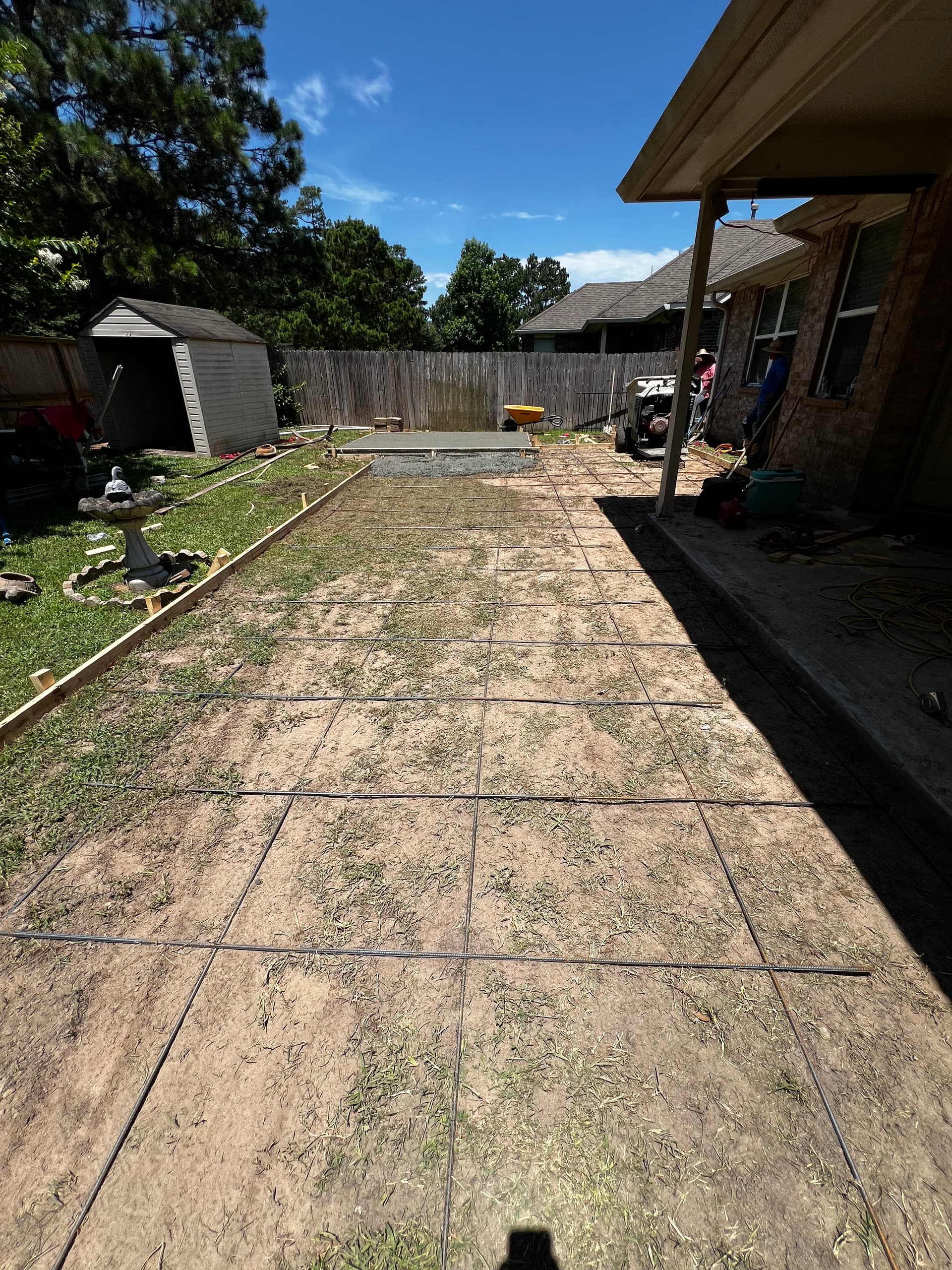 Gallery photos for Backyard Concrete Patio and Shed Slab Done Right: Image #7