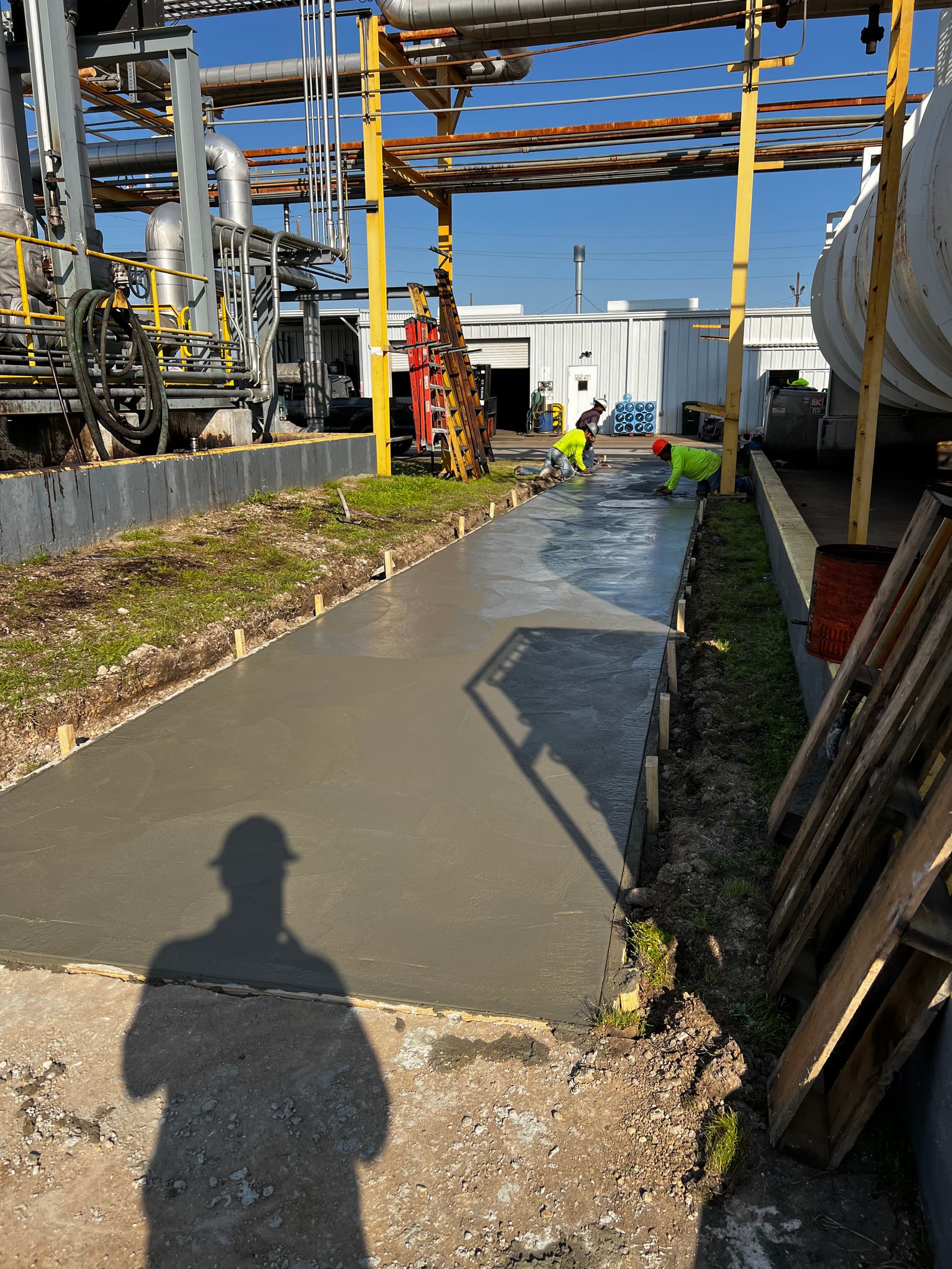 Gallery photos for Concrete Sidewalk Built for Safe Industrial Facility Access: Image #4