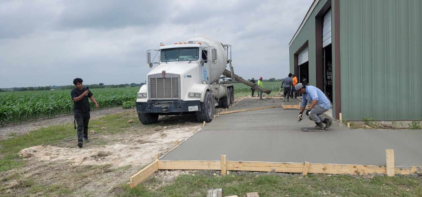 Gallery photos for New Concrete Slab Poured Outside a Working Barn: Image #3