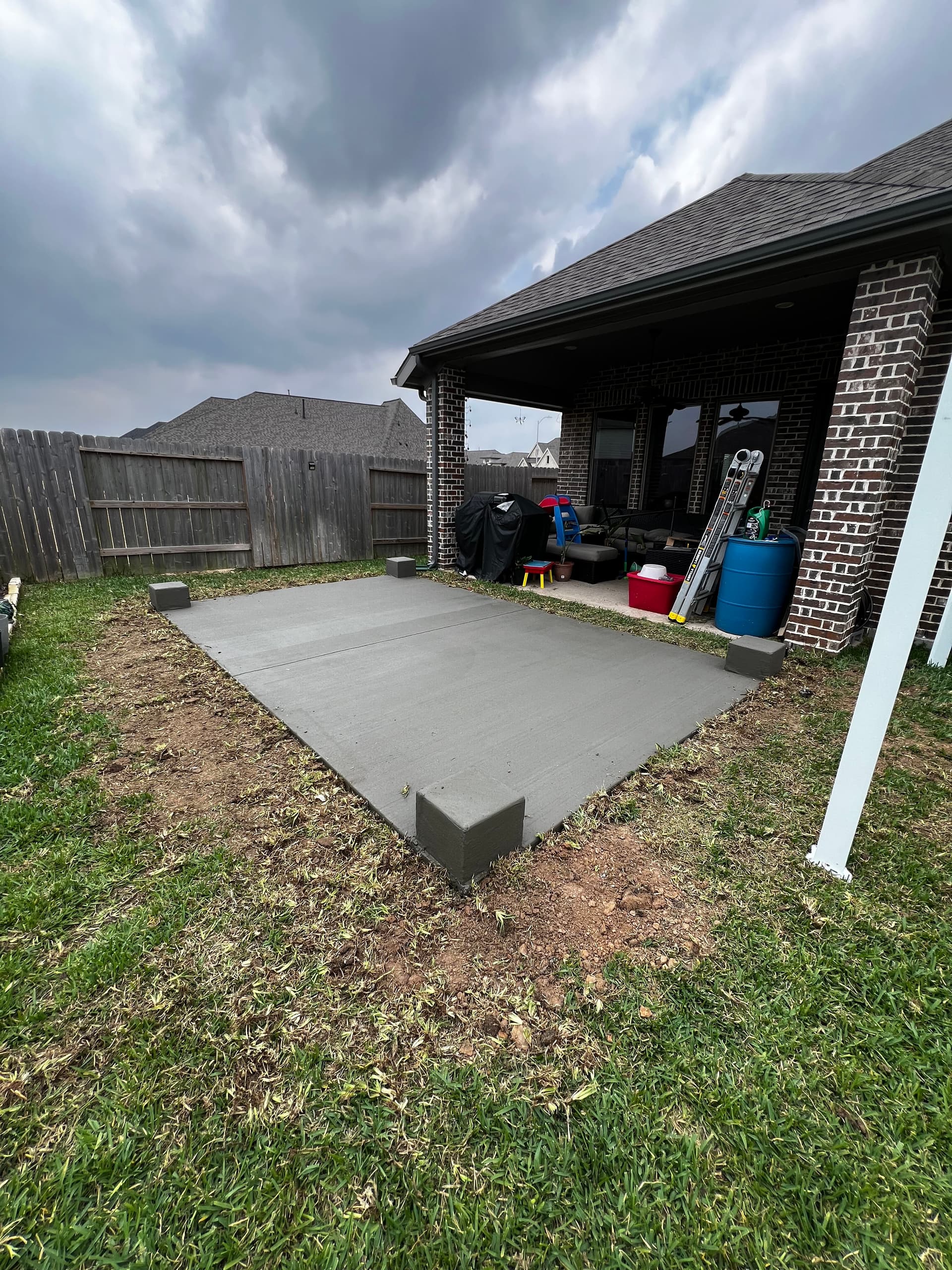 Gallery photos for Concrete Patio Pour with Gazebo Footings and Column Setup: Image #5