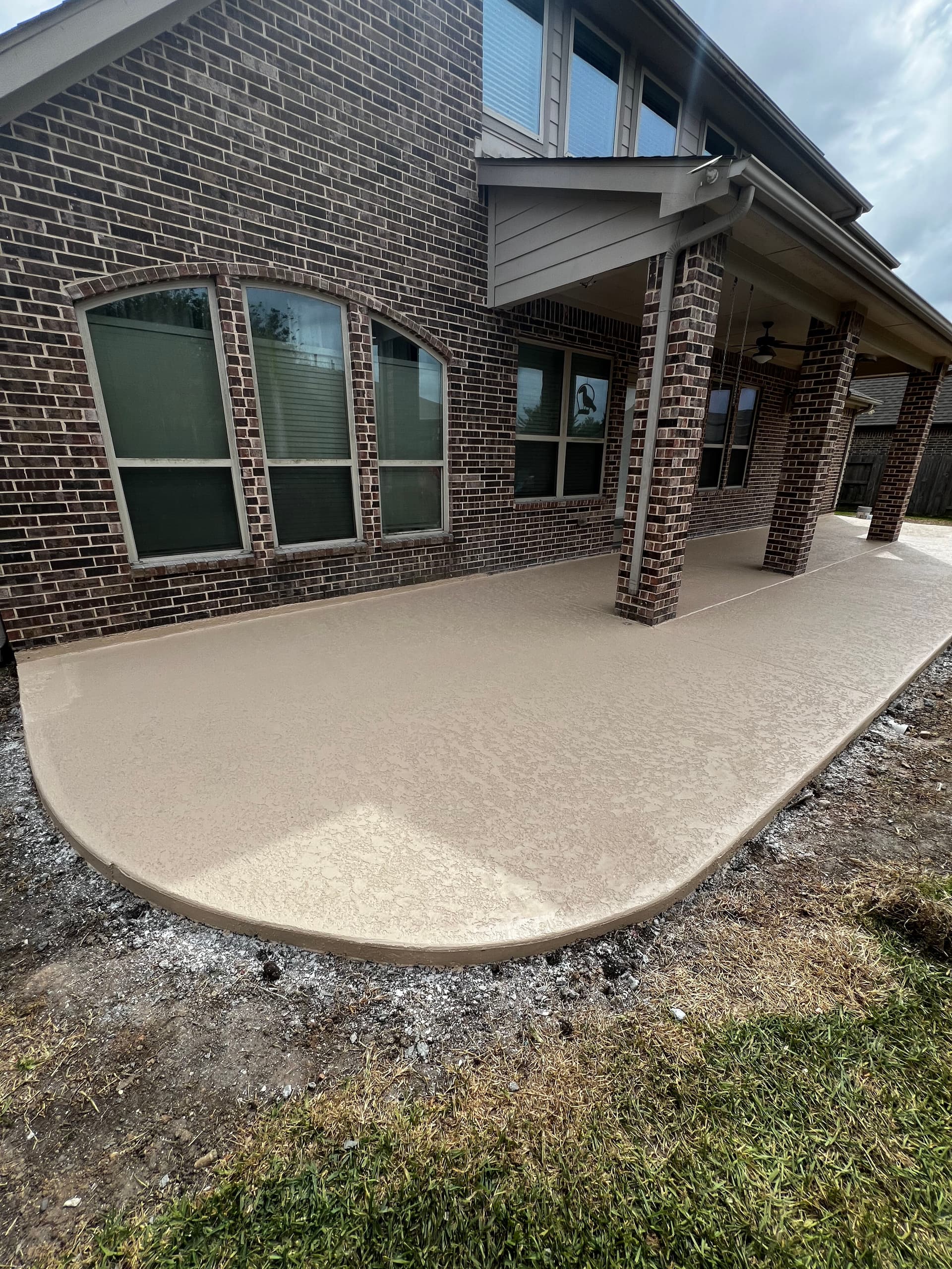 Gallery photos for Old Slippery Tile Gone - Bigger Patio With Spray Deck Finish: Image #3