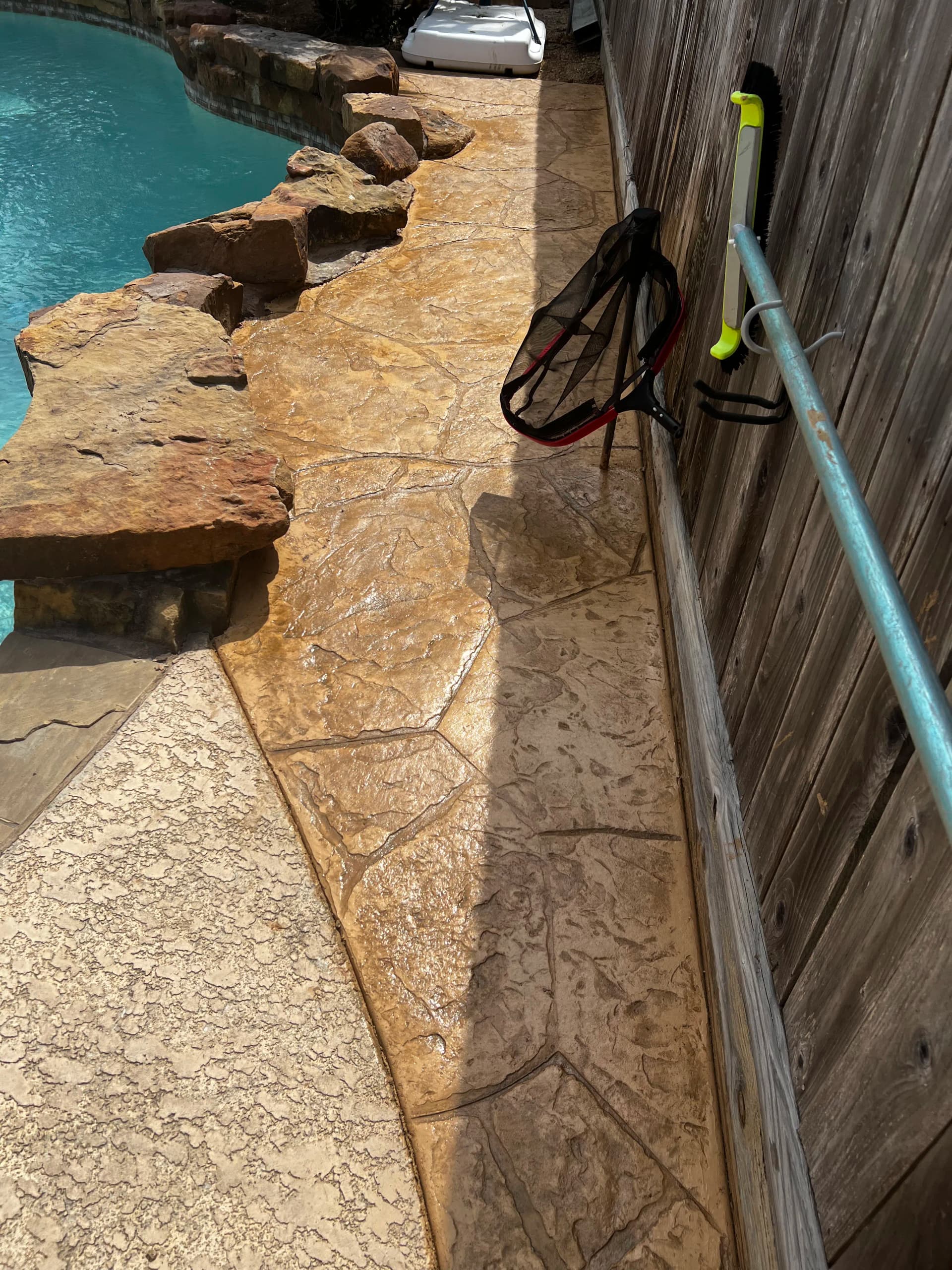 Gallery photos for Stamped Concrete Patio and Pool Deck That Actually Holds Up: Image #1