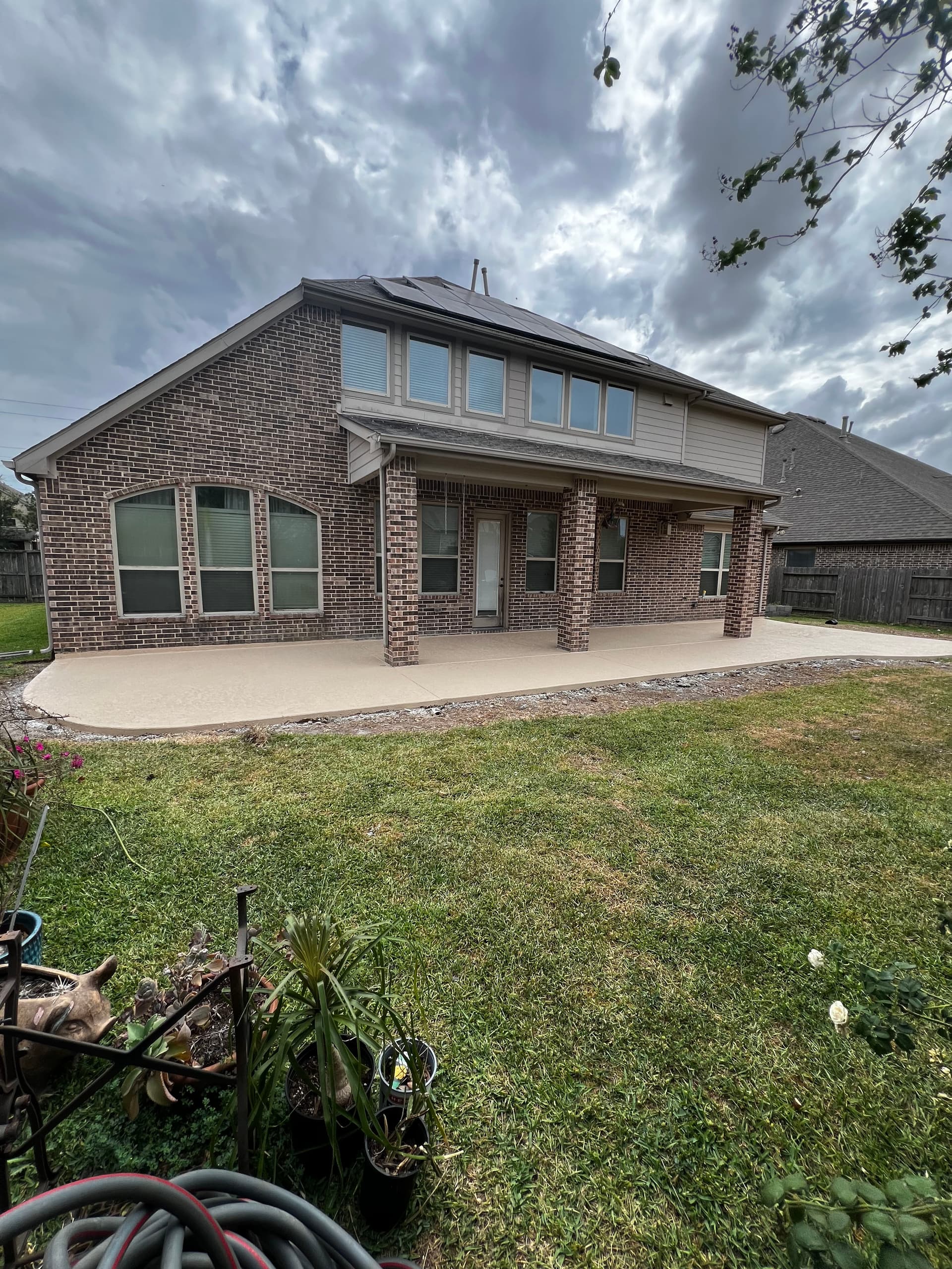 Gallery photos for Old Slippery Tile Gone - Bigger Patio With Spray Deck Finish: Image #4