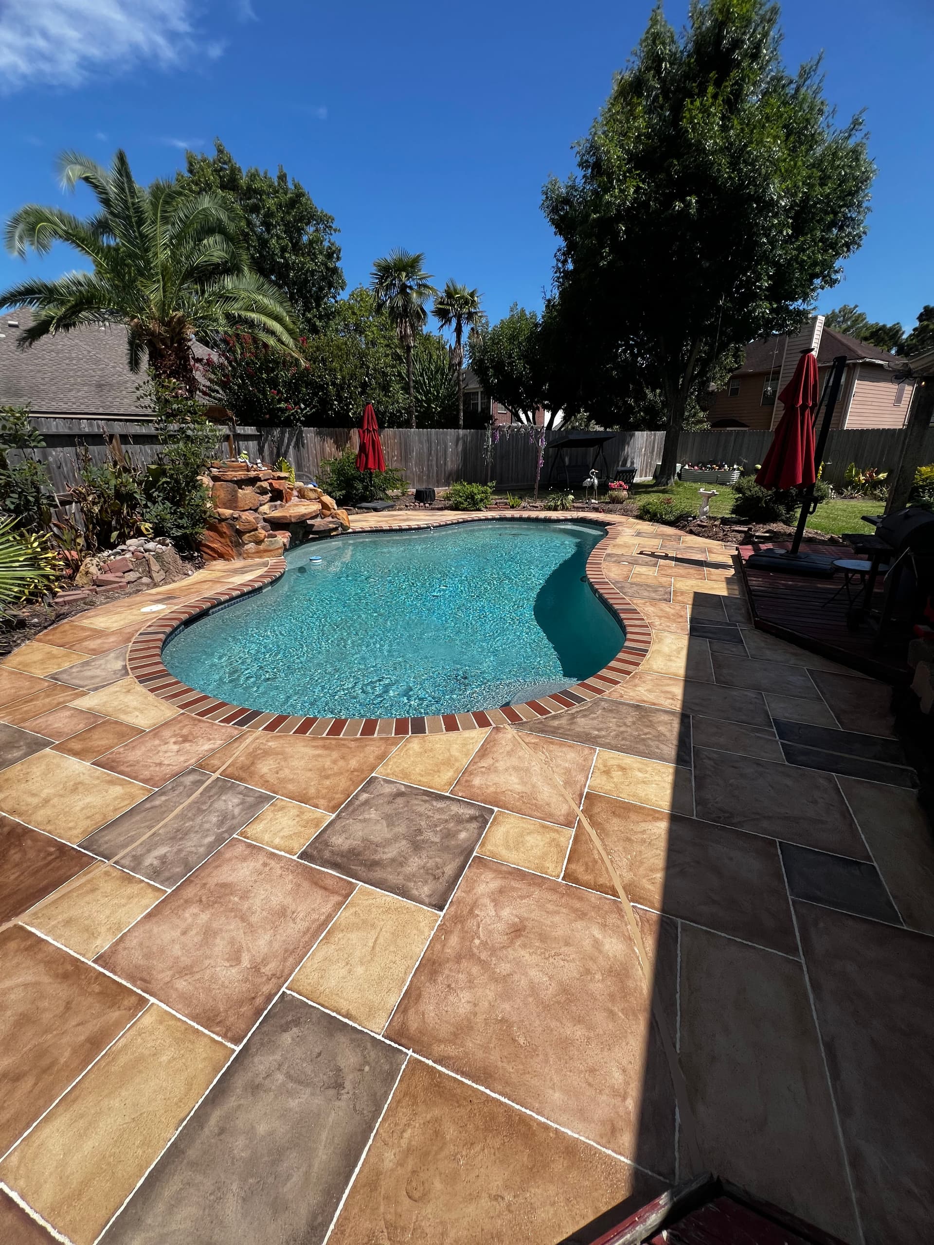 Gallery photos for Custom Pool Deck Overlay That Actually Looks Like Stone: Image #5