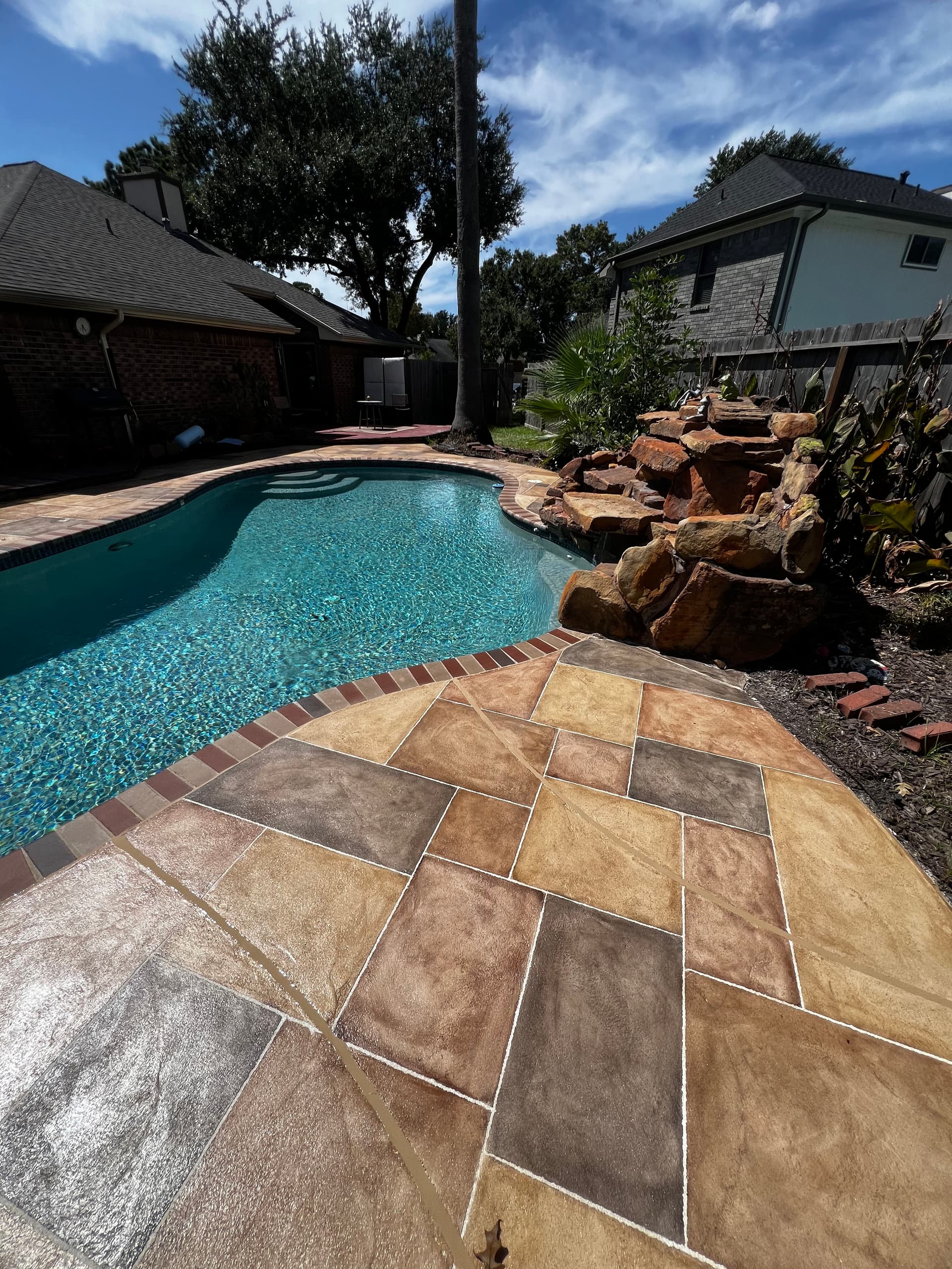 Gallery photos for Custom Pool Deck Overlay That Actually Looks Like Stone: Image #4