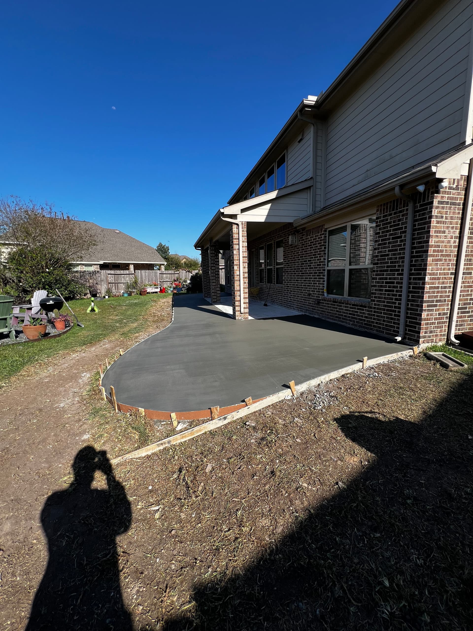 Gallery photos for Old Slippery Tile Gone - Bigger Patio With Spray Deck Finish: Image #1